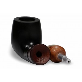Cachimbo Bertoldi Anel Madeira Preto com Filtro Permanente
